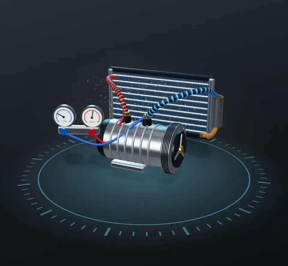 3D car AC system